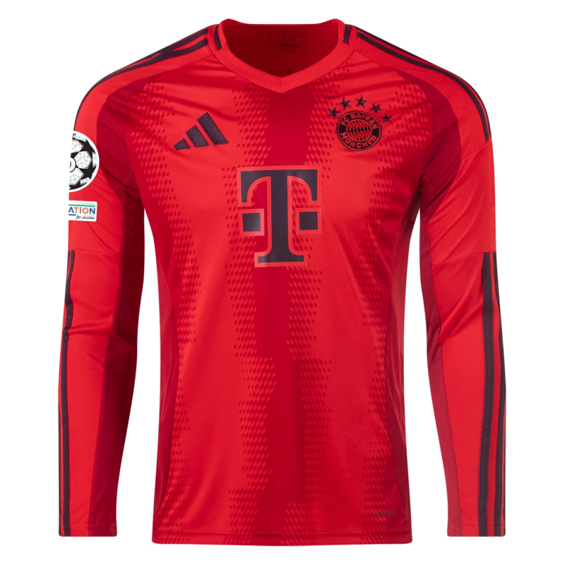 Bayern Munich 24/25 Long Sleeve UCL Home Jersey By Adidas Bayern Munich 24/25 Long Sleeve UCL Home Jersey By Adidas