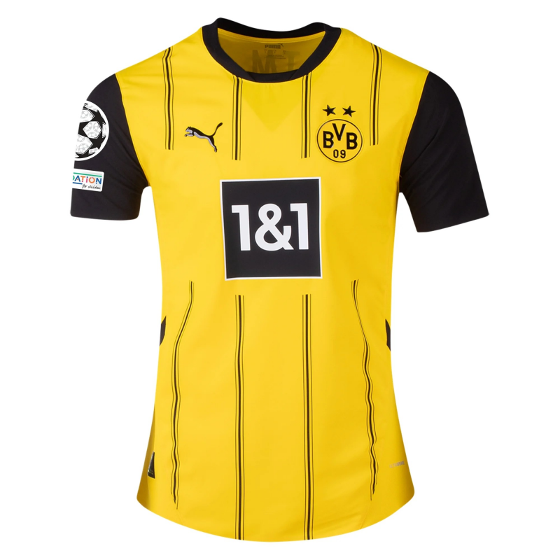 Borussia Dortmund 24/25 Authentic UCL Home Jersey By PUMA Borussia Dortmund 24/25 Authentic UCL Home Jersey By PUMA