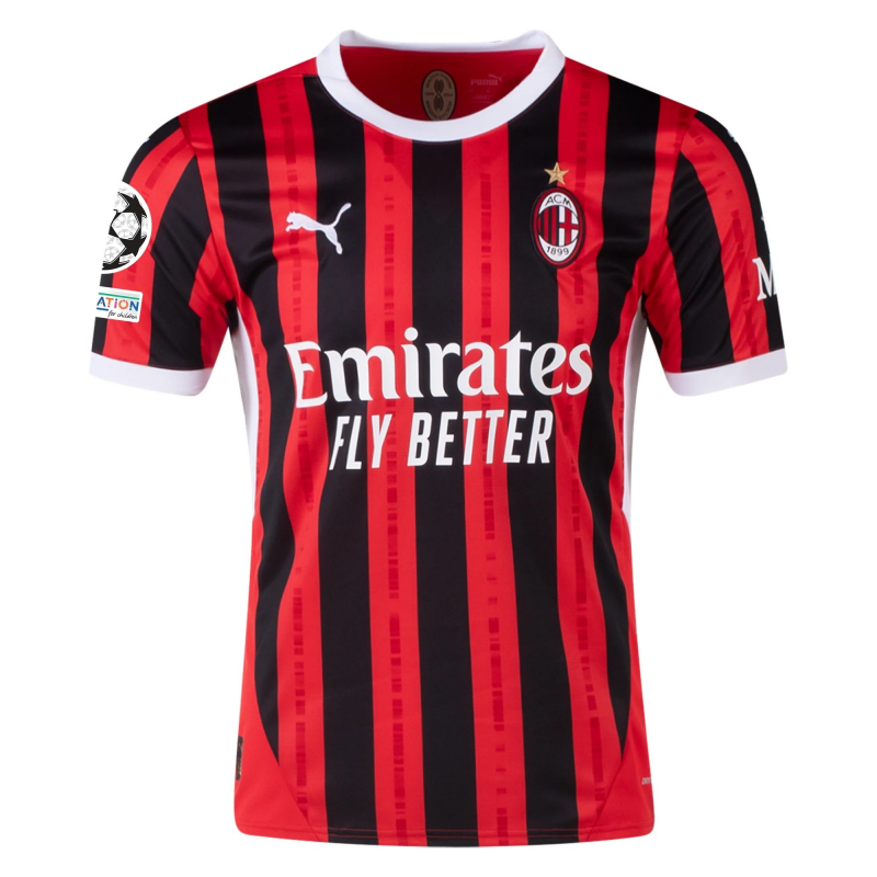AC Milan 24/25 UCL Home Jersey By PUMA AC Milan 24/25 UCL Home Jersey By PUMA