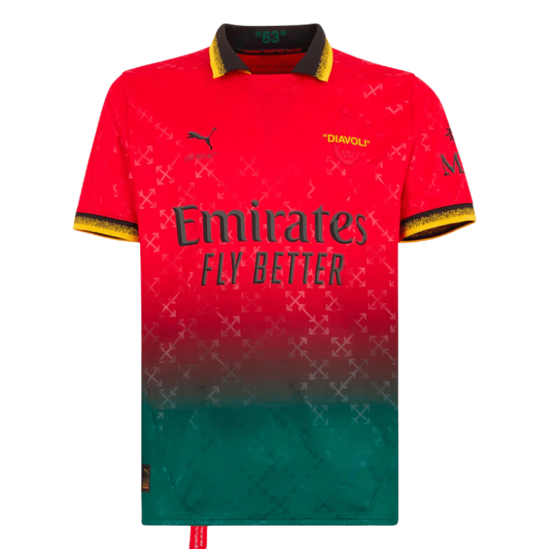 RED JERSEY PUMA X AC MILAN X OFF-WHITE™ 2024/25 RED JERSEY PUMA X AC MILAN X OFF-WHITE™ 2024/25