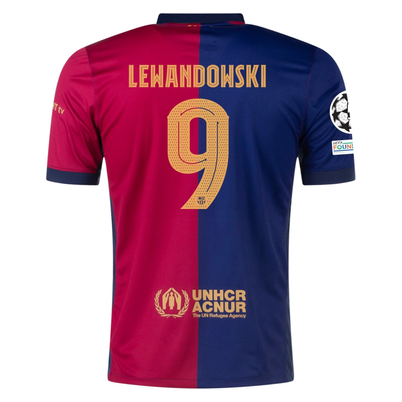 Robert Lewandowski Barcelona 24/25 UCL Home Jersey By Nike Robert Lewandowski Barcelona 24/25 UCL Home Jersey By Nike