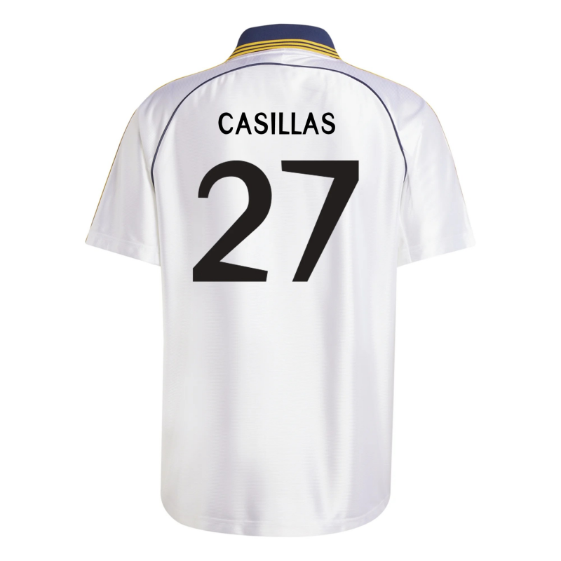 Iker Casillas Real Madrid 1999 Home Jersey By Adidas (2025 Reissue)