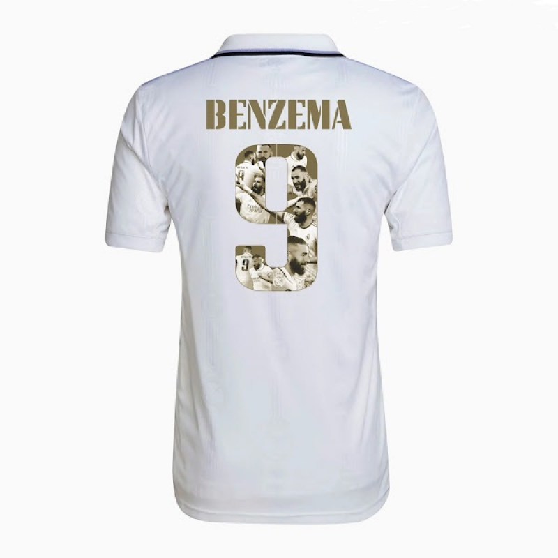 Karim Benzema Special Edition Ballon D’Or Home Jersey By Adidas Karim Benzema Special Edition Ballon D’Or Home Jersey By Adidas