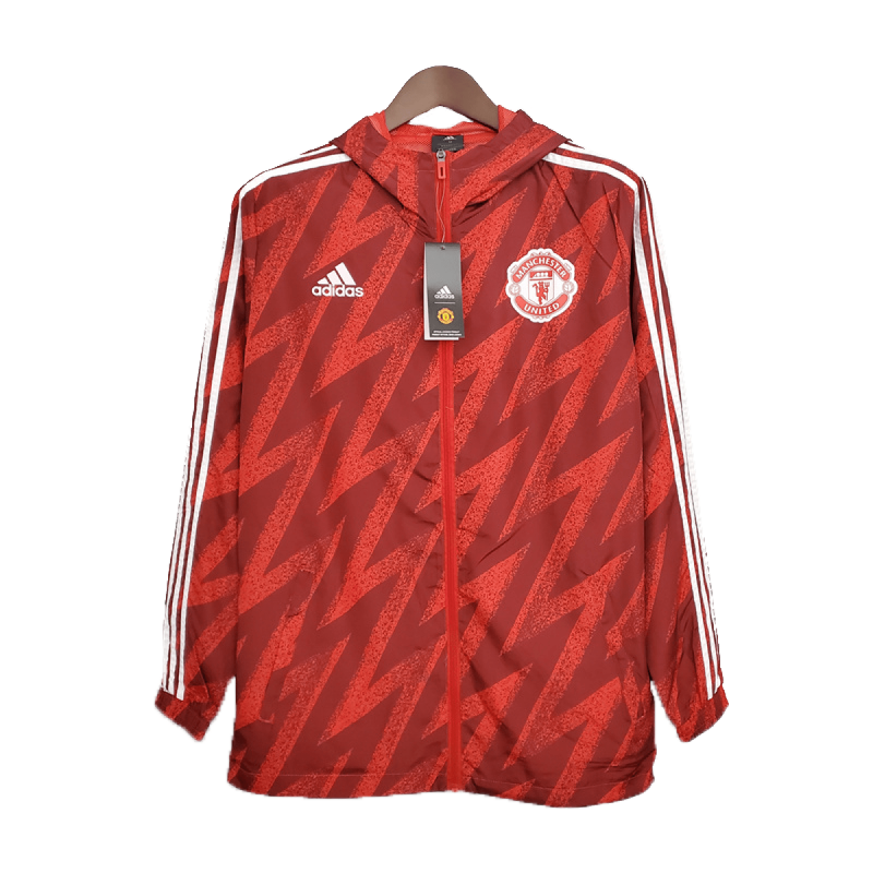 Manchester United Windbreaker Jacket – Red/Black Manchester United Windbreaker Jacket – Red/Black