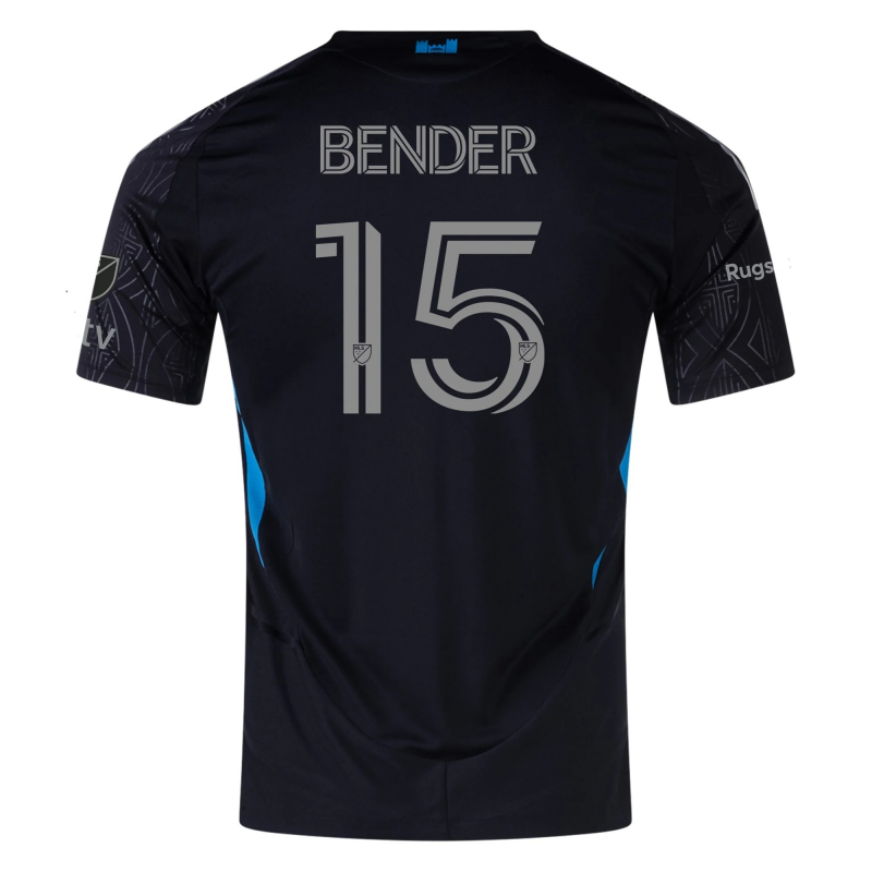 Ben Bender Charlotte FC 2025 Authentic Away Jersey By Adidas Ben Bender Charlotte FC 2025 Authentic Away Jersey By Adidas