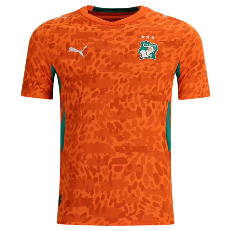Republic Of Côte D’Ivoire Ivory Coast 2026/27 Puma Youth Home Jersey Republic Of Côte D’Ivoire Ivory Coast 2026/27 Puma Youth Home Jersey