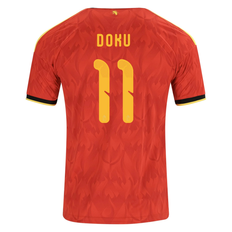 Jérémy Doku Belgium 2026/27 Adidas Home Jersey Jérémy Doku Belgium 2026/27 Adidas Home Jersey