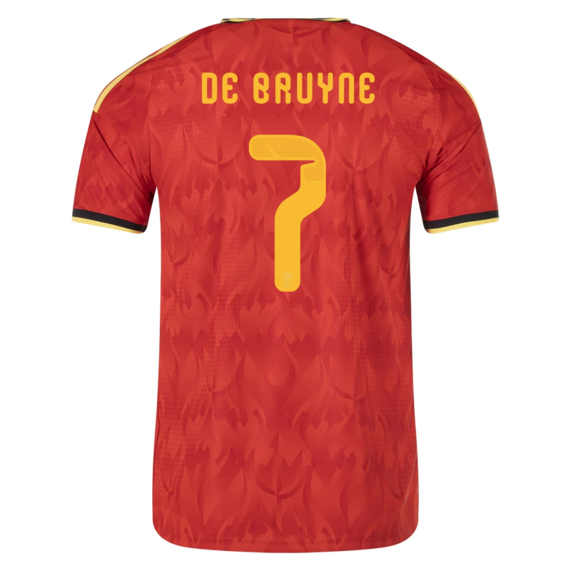 Kevin De Bruyne Belgium 2026/27 Adidas Authentic Home Jersey Kevin De Bruyne Belgium 2026/27 Adidas Authentic Home Jersey