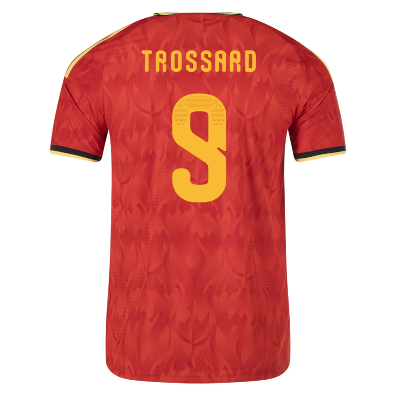 Leandro Trossard Belgium 2026/27 Adidas Authentic Home Jersey