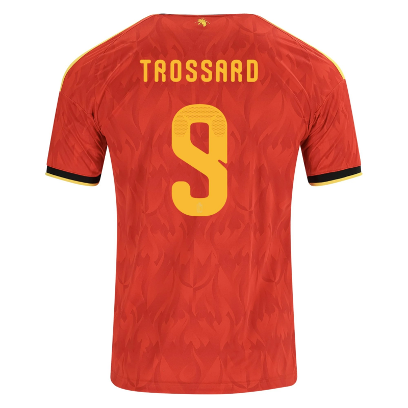 Leandro Trossard Belgium 2026/27 Adidas Home Jersey Leandro Trossard Belgium 2026/27 Adidas Home Jersey