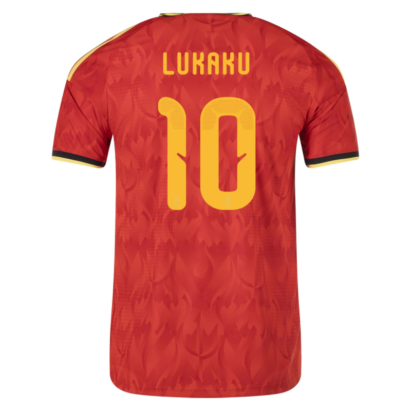 Romelu Lukaku Belgium 2026/27 Adidas Authentic Home Jersey Romelu Lukaku Belgium 2026/27 Adidas Authentic Home Jersey