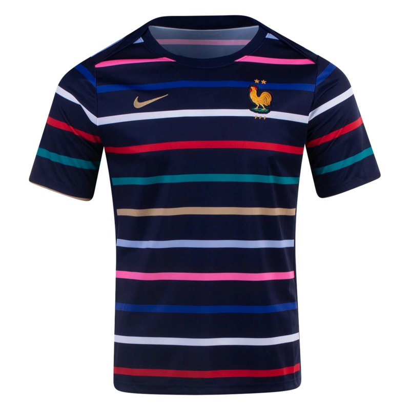 Nike France Pre Match Training Home Jersey 2024 Nike France Pre Match Training Home Jersey 2024