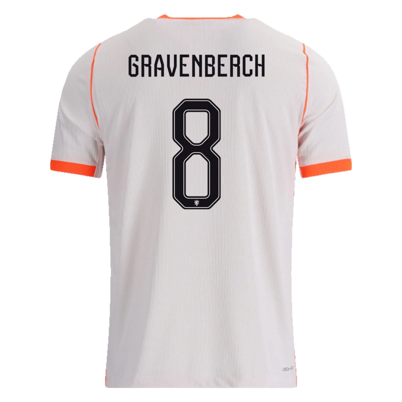 Ryan Gravenberch Netherlands 2026/27 Nike Authentic Away Jersey Ryan Gravenberch Netherlands 2026/27 Nike Authentic Away Jersey