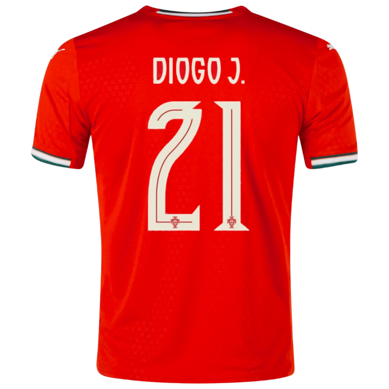 Diogo Jota Portugal 25/26 Home Jersey Diogo Jota Portugal 25/26 Home Jersey