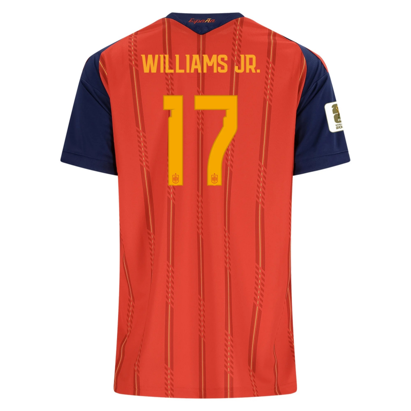 Nico Williams Spain 2026/27 Adidas Women’s Home Jersey Nico Williams Spain 2026/27 Adidas Women’s Home Jersey
