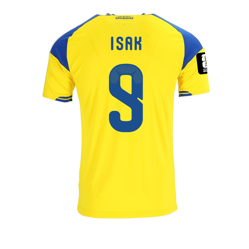 Alexander Isak Sweden 2026/27 Adidas Authentic Home Jersey Alexander Isak Sweden 2026/27 Adidas Authentic Home Jersey