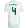 Edson Álvarez Mexico 2024 Away Jersey Edson Álvarez Mexico 2024 Away Jersey