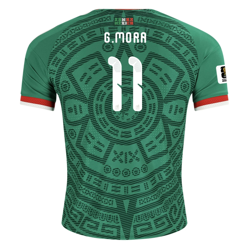 Gilberto Mora Mexico 2026/27 Adidas Authentic Home Jersey Gilberto Mora Mexico 2026/27 Adidas Authentic Home Jersey