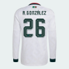 Hormiga Mexico 2026/27 Adidas Long Sleeve Authentic Away Jersey