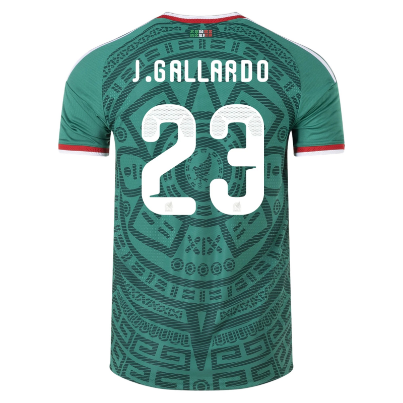 Jesús Gallardo Mexico 26/27 Authentic Home Jersey Jesús Gallardo Mexico 26/27 Authentic Home Jersey