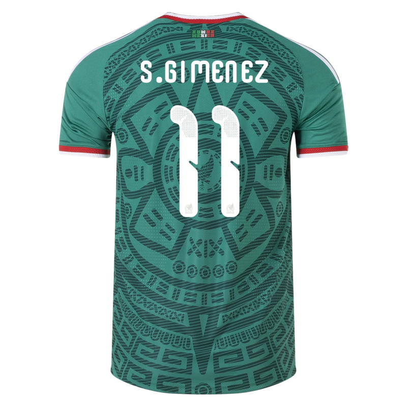 Santiago Giménez Mexico 26/27 Authentic Home Jersey Santiago Giménez Mexico 26/27 Authentic Home Jersey