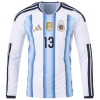 Christian Romero Argentina 26/27 Long Sleeve Authentic Home Jersey