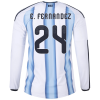 Enzo Fernández Argentina 26/27 Long Sleeve Authentic Home Jersey