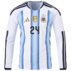 Enzo Fernández Argentina 26/27 Long Sleeve Authentic Home Jersey