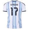 Giuliano Simeone Argentina 26/27 Home Jersey Giuliano Simeone Argentina 26/27 Home Jersey