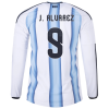 Julián Álvarez Argentina 26/27 Long Sleeve Authentic Home Jersey