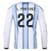 Lautaro Martínez Argentina 2026/27 Adidas Long Sleeve Home Jersey
