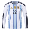 Lautaro Martínez Argentina 2026/27 Adidas Long Sleeve Home Jersey