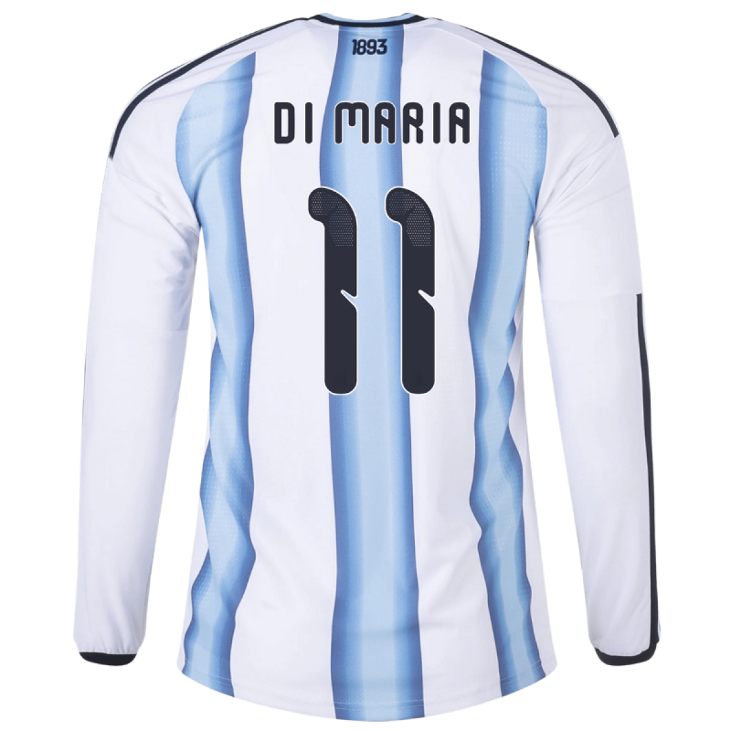 Ángel Di María Argentina 26/27 Long Sleeve Authentic Home Jersey Ángel Di María Argentina 26/27 Long Sleeve Authentic Home Jersey