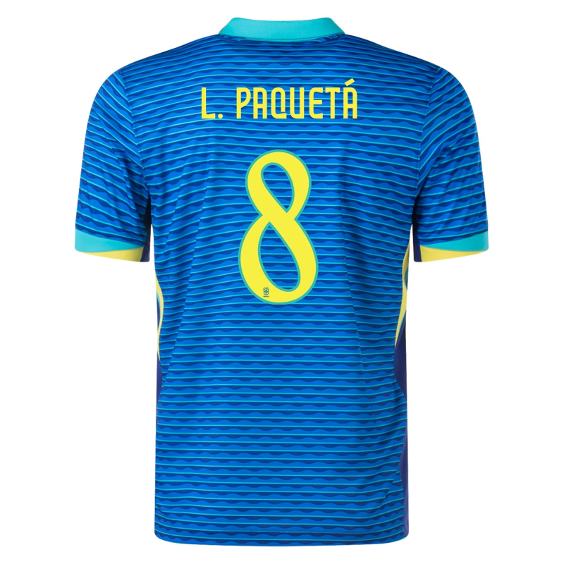Lucas Paquetá – Brazil 24/25 Away Home Jersey