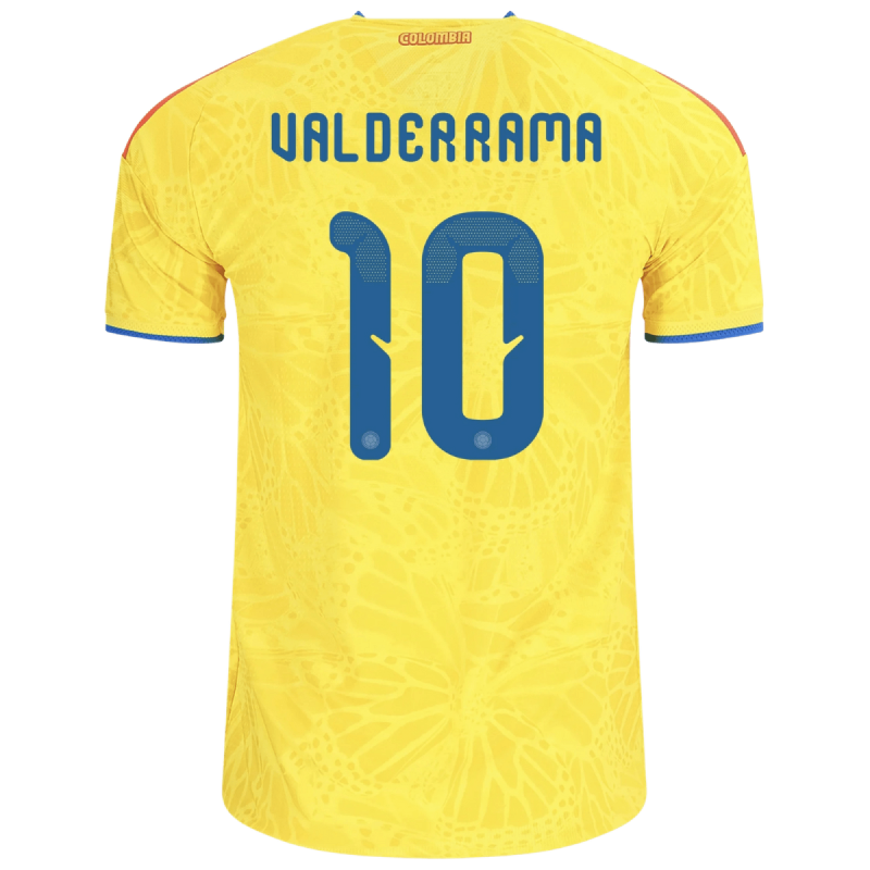 Carlos Valderrama Colombia 26/27 Authentic Home Jersey Carlos Valderrama Colombia 26/27 Authentic Home Jersey