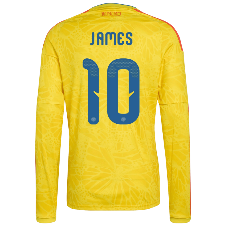 James Rodríguez Colombia 26/27 Long Sleeve Home Jersey James Rodríguez Colombia 26/27 Long Sleeve Home Jersey