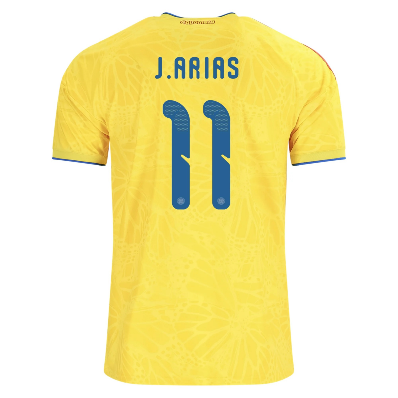 Jhon Arias Colombia 2026/27 Adidas Home Jersey