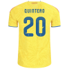 Juan Fernando Quintero Colombia 26/27 Authentic Home Jersey Juan Fernando Quintero Colombia 26/27 Authentic Home Jersey