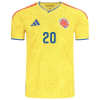 Juan Fernando Quintero Colombia 26/27 Authentic Home Jersey Juan Fernando Quintero Colombia 26/27 Authentic Home Jersey