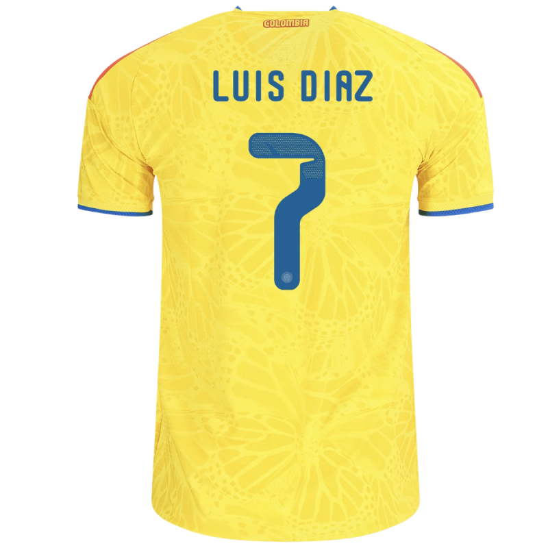 Luis Díaz Colombia 26/27 Authentic Home Jersey Luis Díaz Colombia 26/27 Authentic Home Jersey